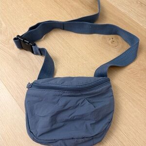 Blue Nylon Cross Body Fanny